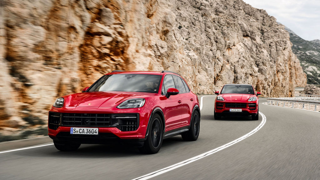 Line-up of Porsche Cayenne models