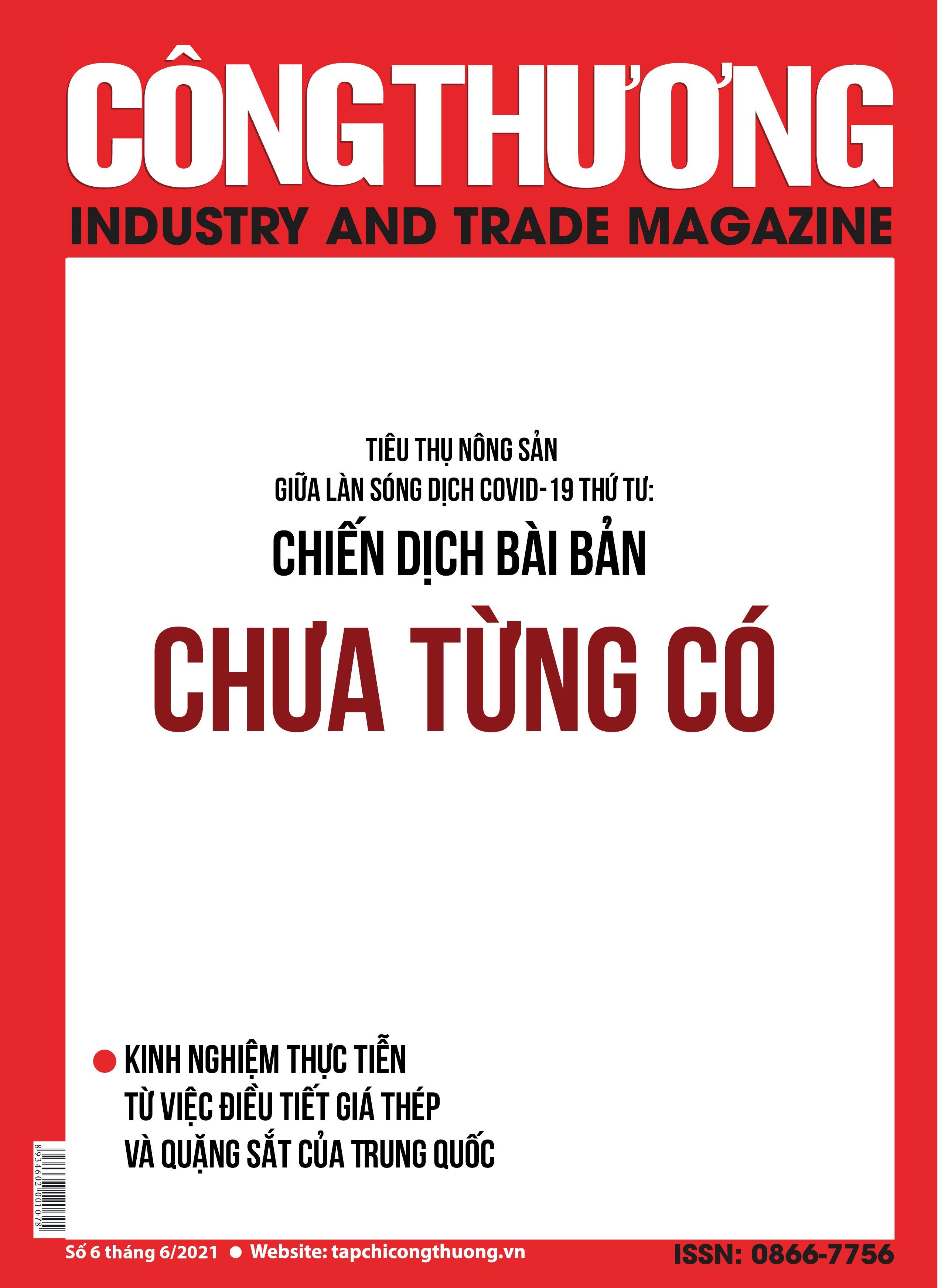 Tạp chí Công Thương số 6 năm 2021
