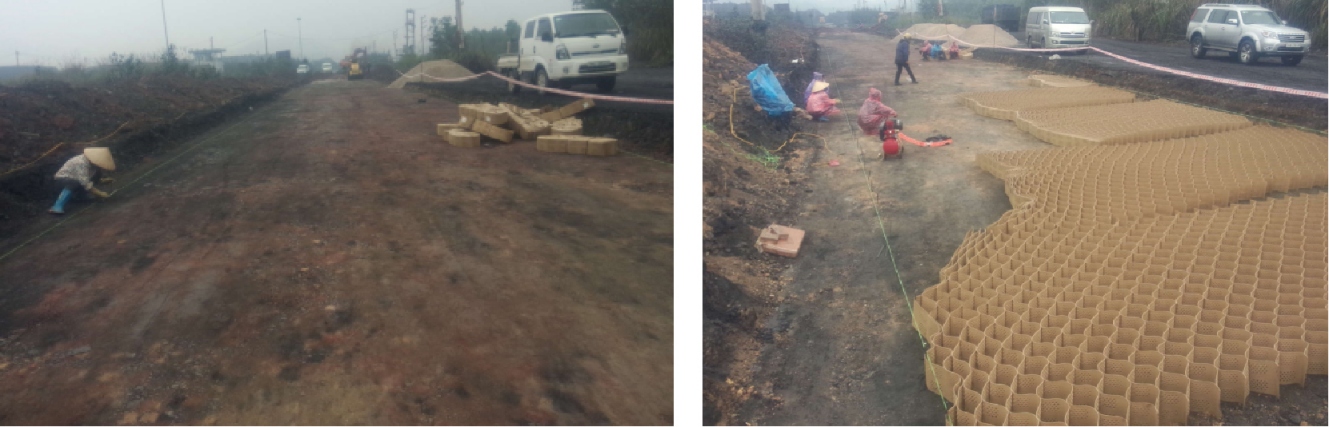 Nghiên cứu thử nghiệm công nghệ NeoWeb (Israel) trong làm đường ô tô chuyên dụng ngành mỏ tại các khu vực có nền đất yếu