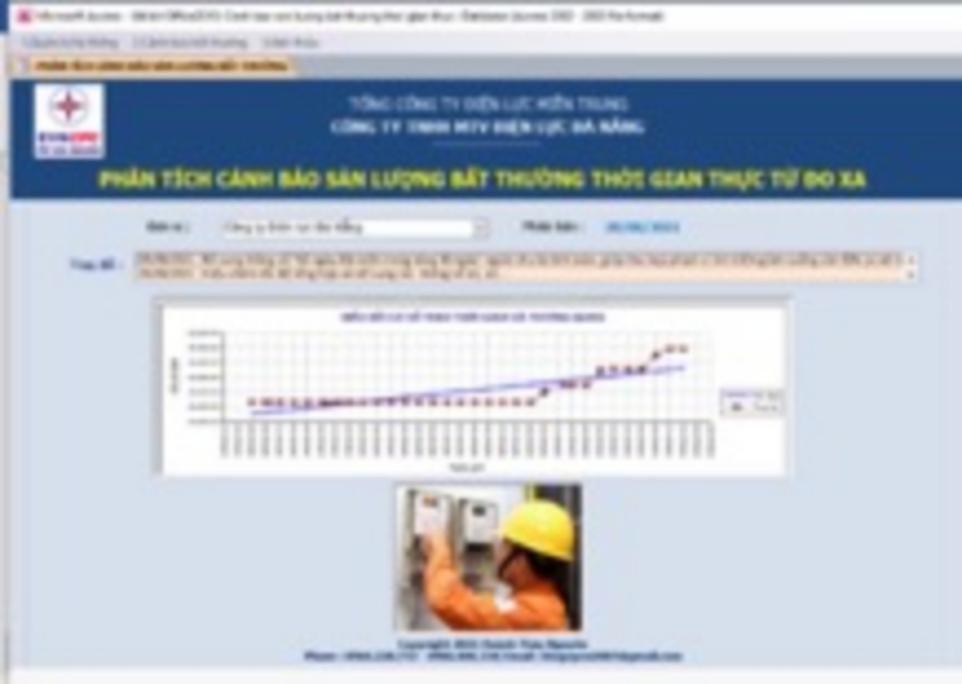 Phân tích cảnh báo sản lượng điện bất thường thời giạn thực từ đo xa