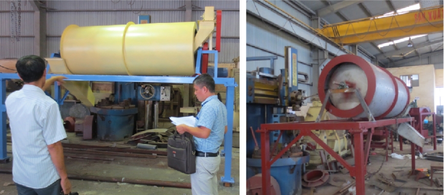 Nghiên cứu và ứng dụng vào sản xuất thiết bị nhuộm màu và xử lý hóa chất trong hệ thống dây chuyền sản xuất chế biến ngô giống quy mô công nghiệp