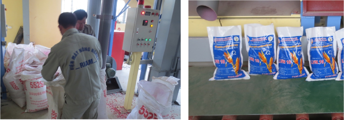 Nghiên cứu và ứng dụng vào sản xuất thiết bị nhuộm màu và xử lý hóa chất trong hệ thống dây chuyền sản xuất chế biến ngô giống quy mô công nghiệp