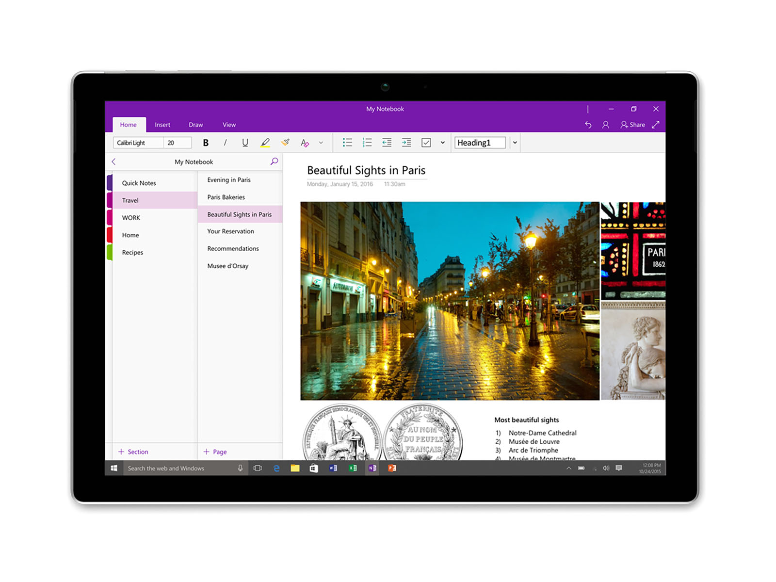 OneNote hỗ trợ copy/ paste dữ liệu từ điện thoại sang PC