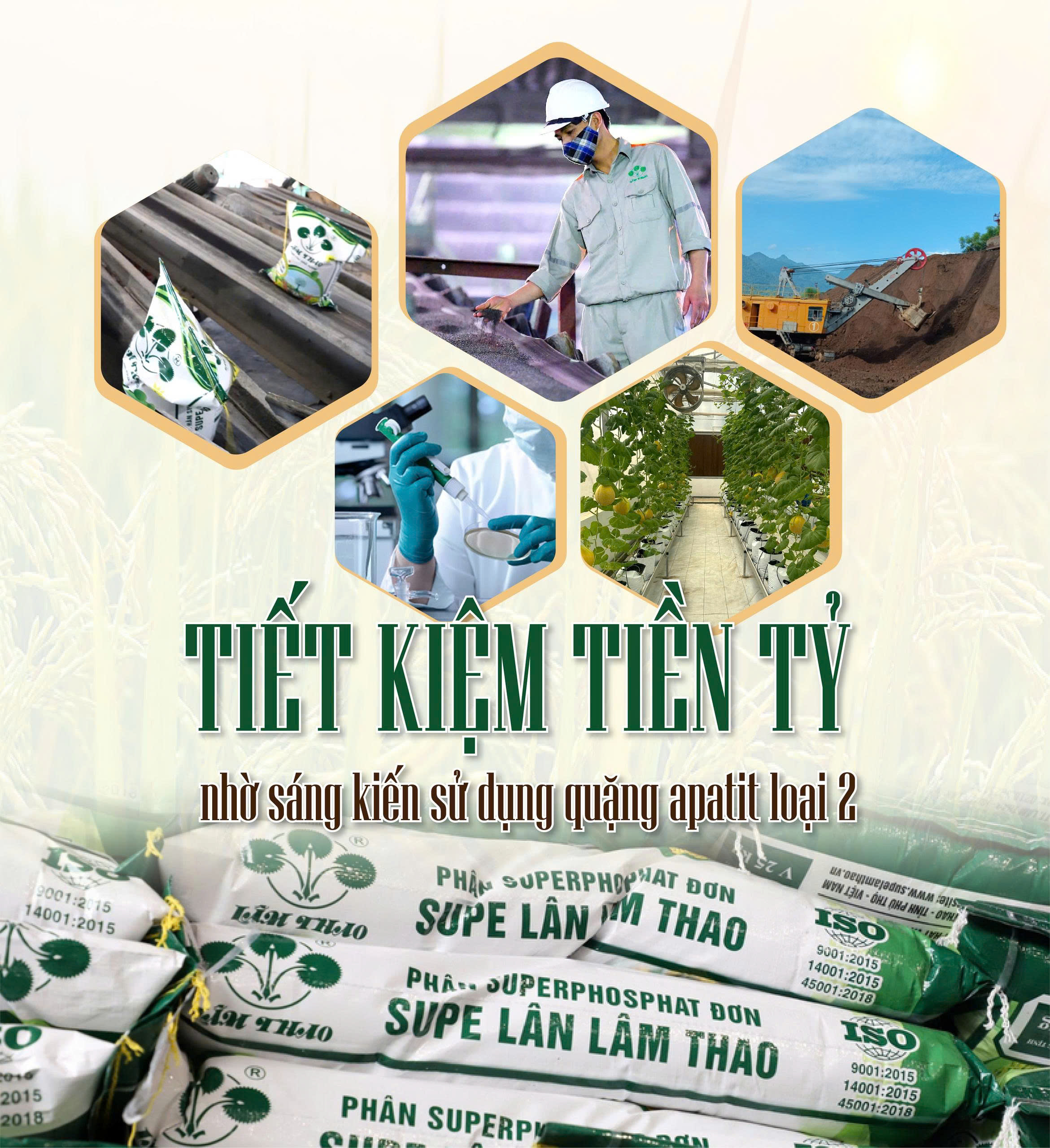 Tiết tiệm tiền tỷ nhờ sáng kiến sử dụng quặng apatit loại 2 để sản xuất supe lân