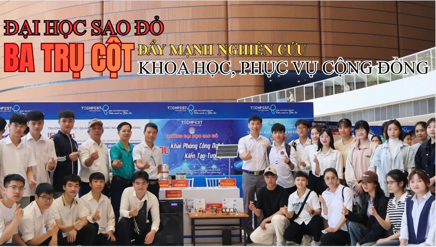 Đại học Sao Đỏ: Ba trụ cột đẩy mạnh nghiên cứu khoa học, phục vụ cộng đồng