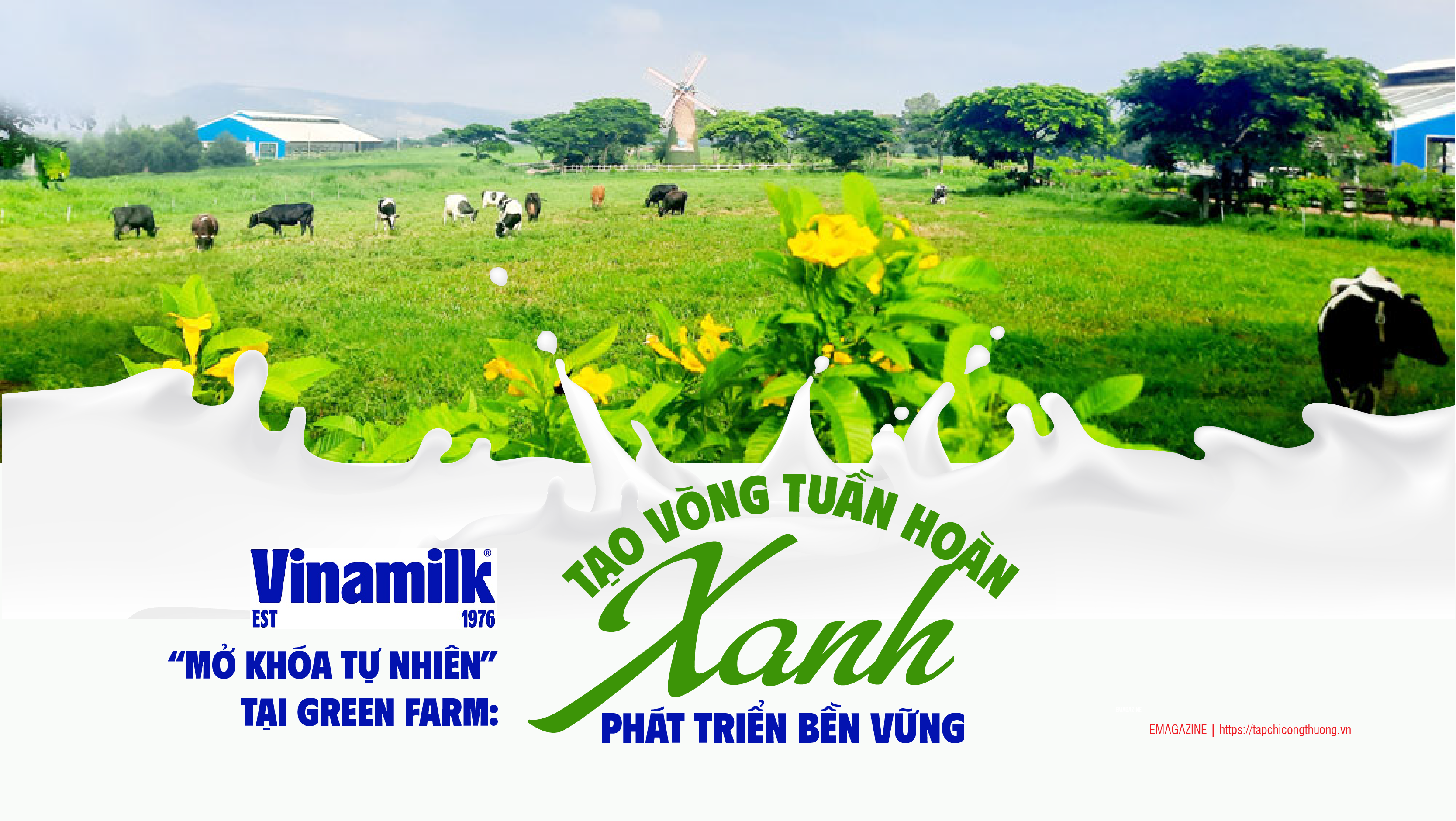 Vinamilk “Mở khóa tự nhiên” tại Green Farm: Tạo vòng tuần hoàn xanh phát triển bền vững