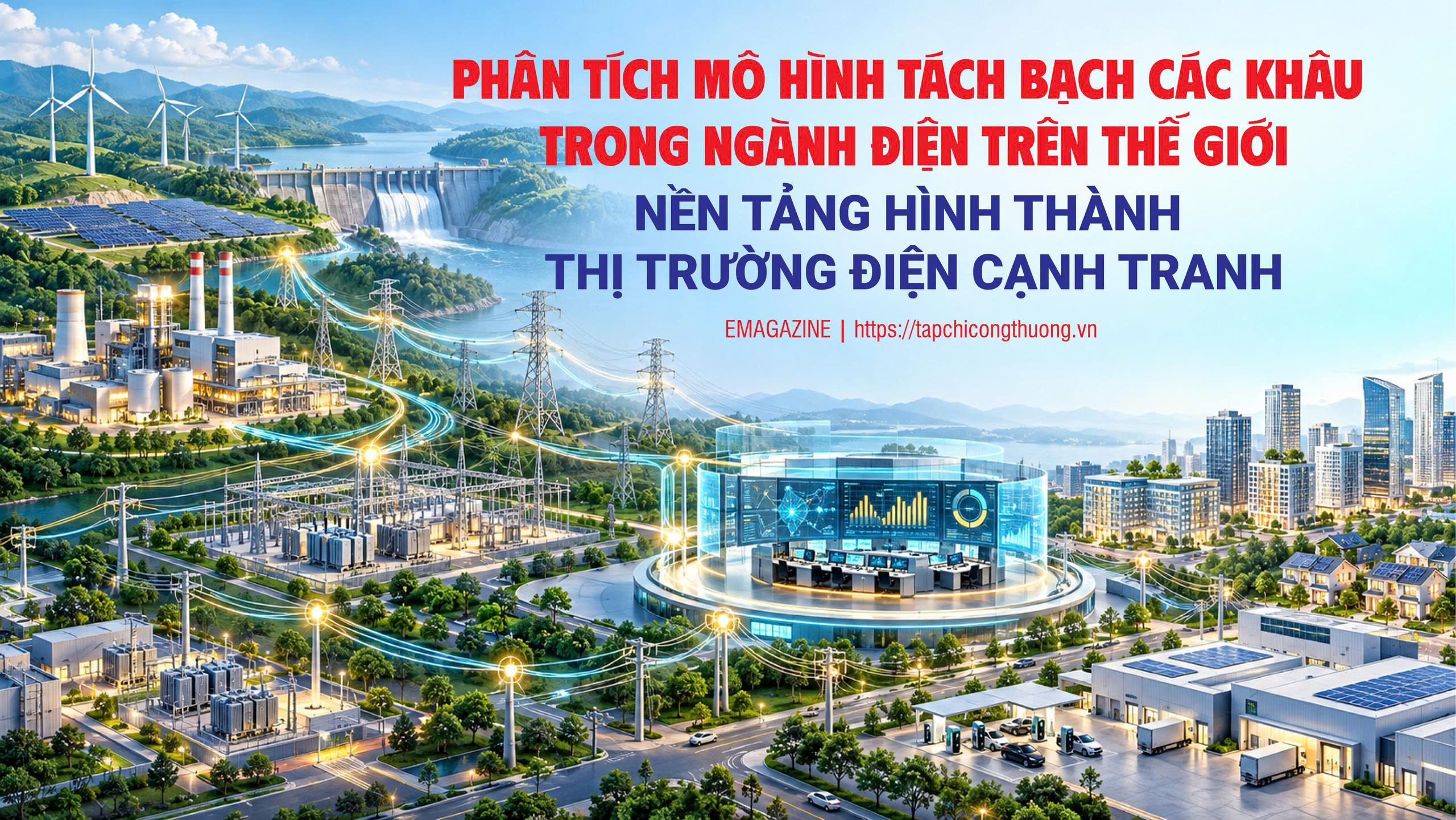 Phân tích mô hình tách bạch các khâu trong ngành điện trên thế giới: Nền tảng hình thành thị trường điện cạnh tranh