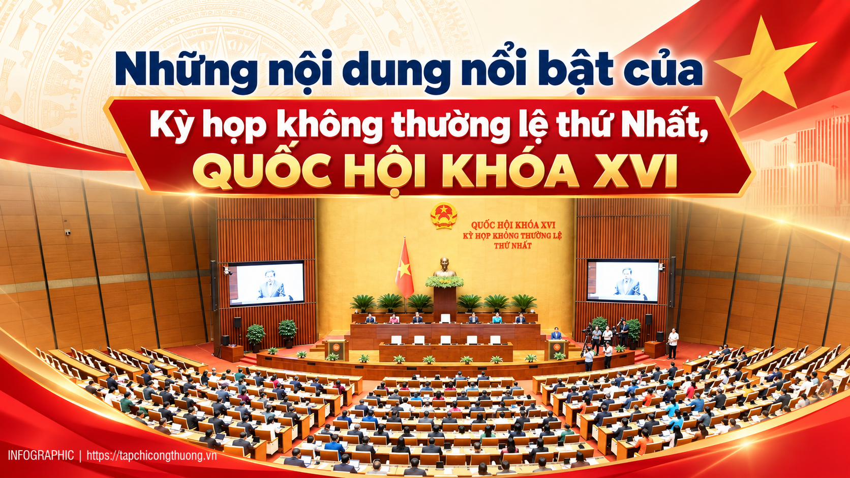 [Infographic] Những kết quả nổi bật của Kỳ họp không thường lệ thứ Nhất, Quốc hội khóa XVI