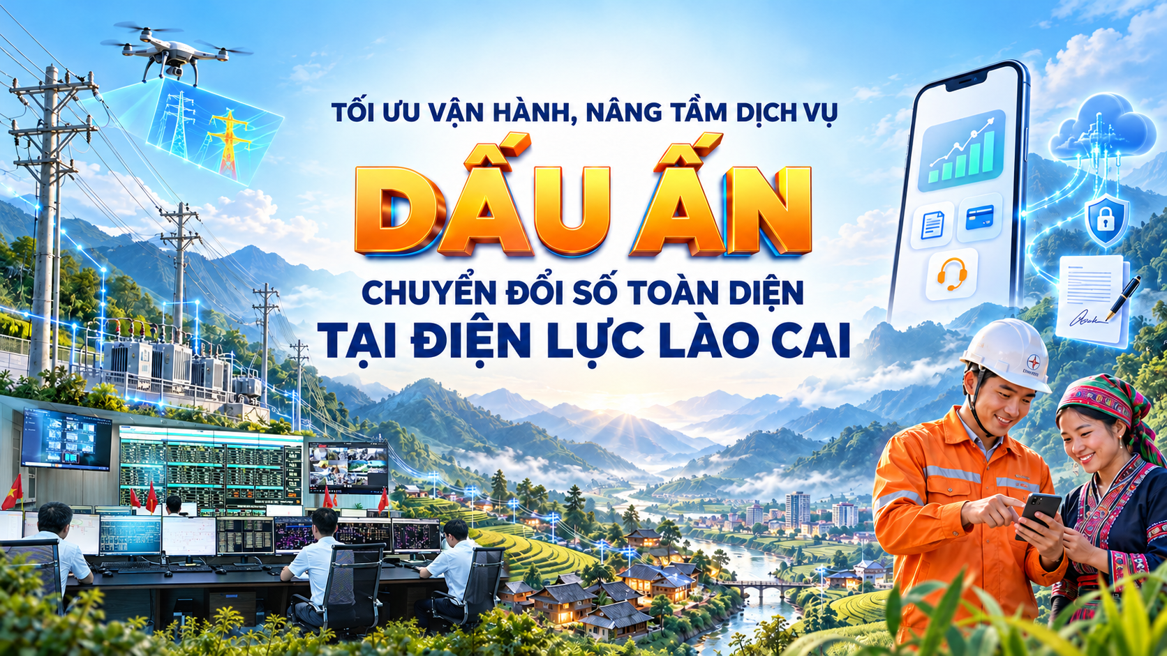 Tối ưu vận hành, nâng tầm dịch vụ: Dấu ấn chuyển đổi số toàn diện tại Điện lực Lào Cai