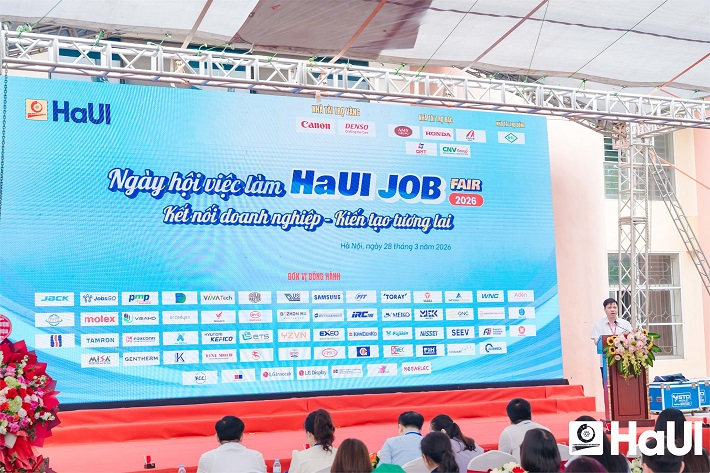 Job Fair 2026 tại Đại học Công nghiệp Hà Nội: 70 doanh nghiệp đồng hành, mở rộng cơ hội việc làm cho sinh viên