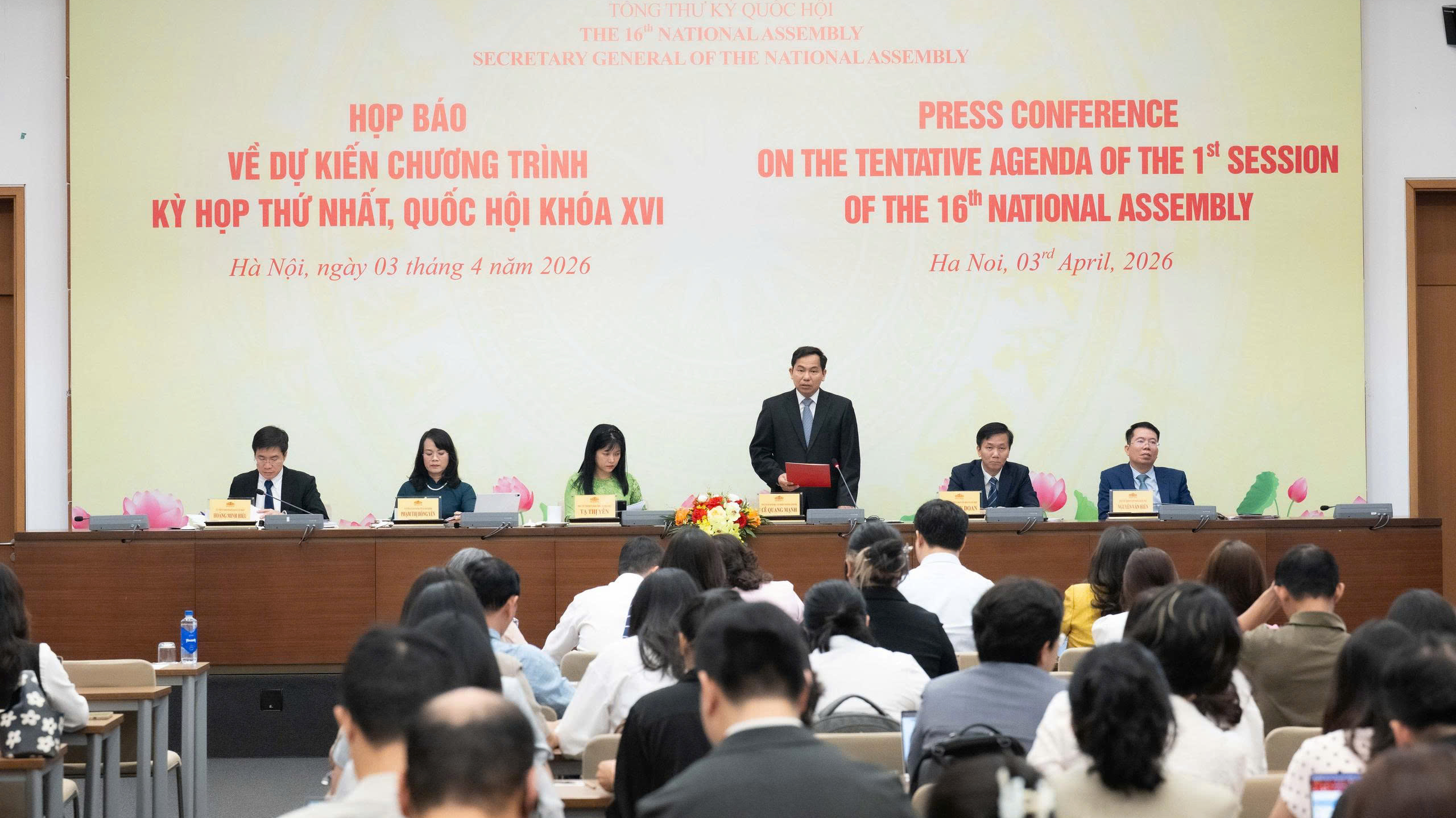 Kỳ họp thứ Nhất, Quốc hội khóa XVI: Dự kiến dành 2,5 ngày xem xét, quyết định công tác nhân sự, tổ chức bộ máy