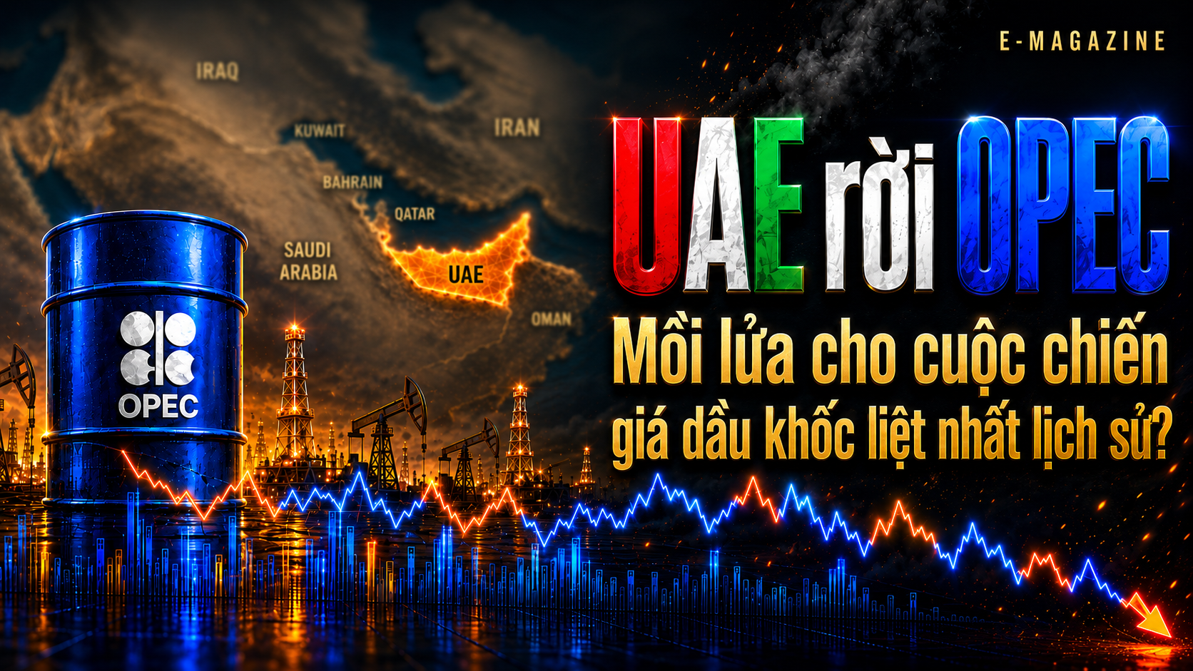UAE rời OPEC: Mồi lửa cho cuộc chiến giá dầu khốc liệt nhất lịch sử?