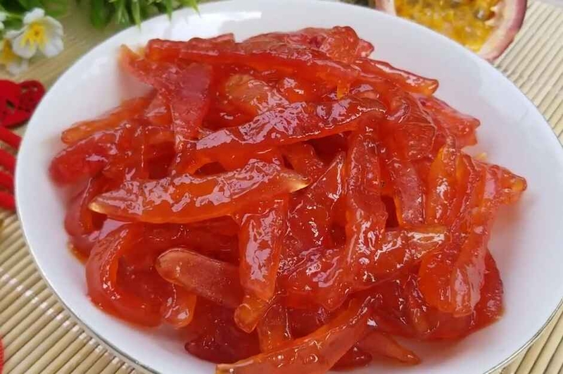 Nghiên cứu quy trình sản xuất mứt khô từ vỏ chanh dây