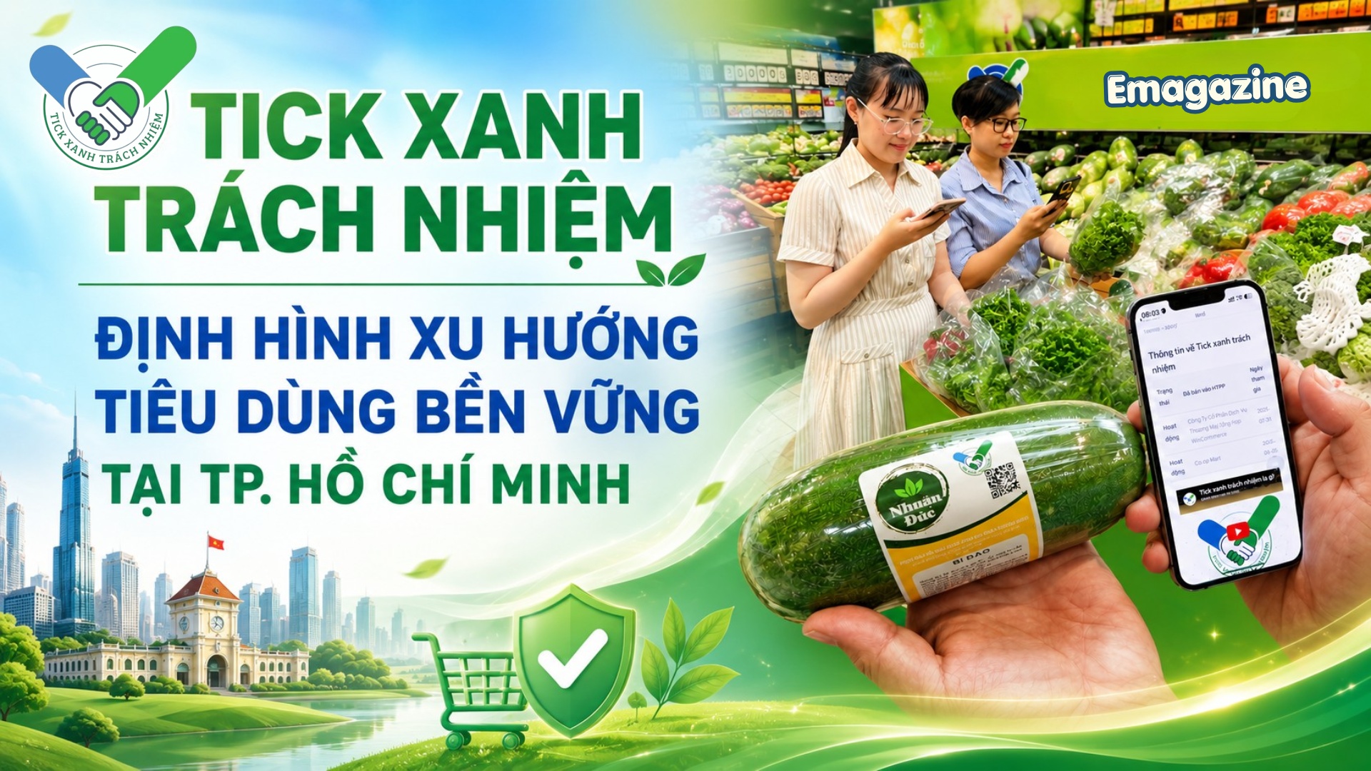 [Emagazine] “Tick xanh trách nhiệm”: Định hình xu hướng tiêu dùng bền vững tại TP. Hồ Chí Minh