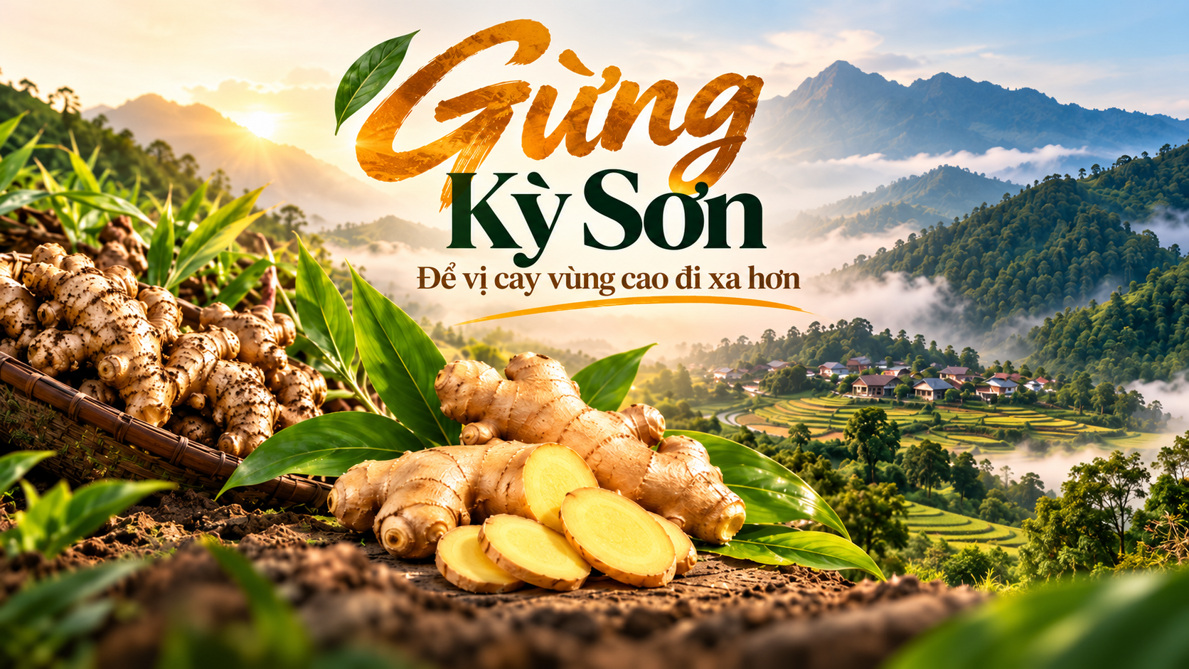 (Emagazine) Gừng Kỳ Sơn: Để vị cay vùng cao đi xa hơn