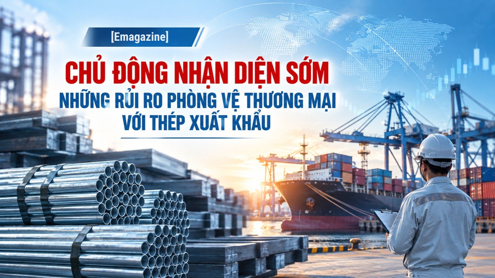 [Emagazine] Chủ động nhận diện sớm những rủi ro phòng vệ thương mại với thép xuất khẩu