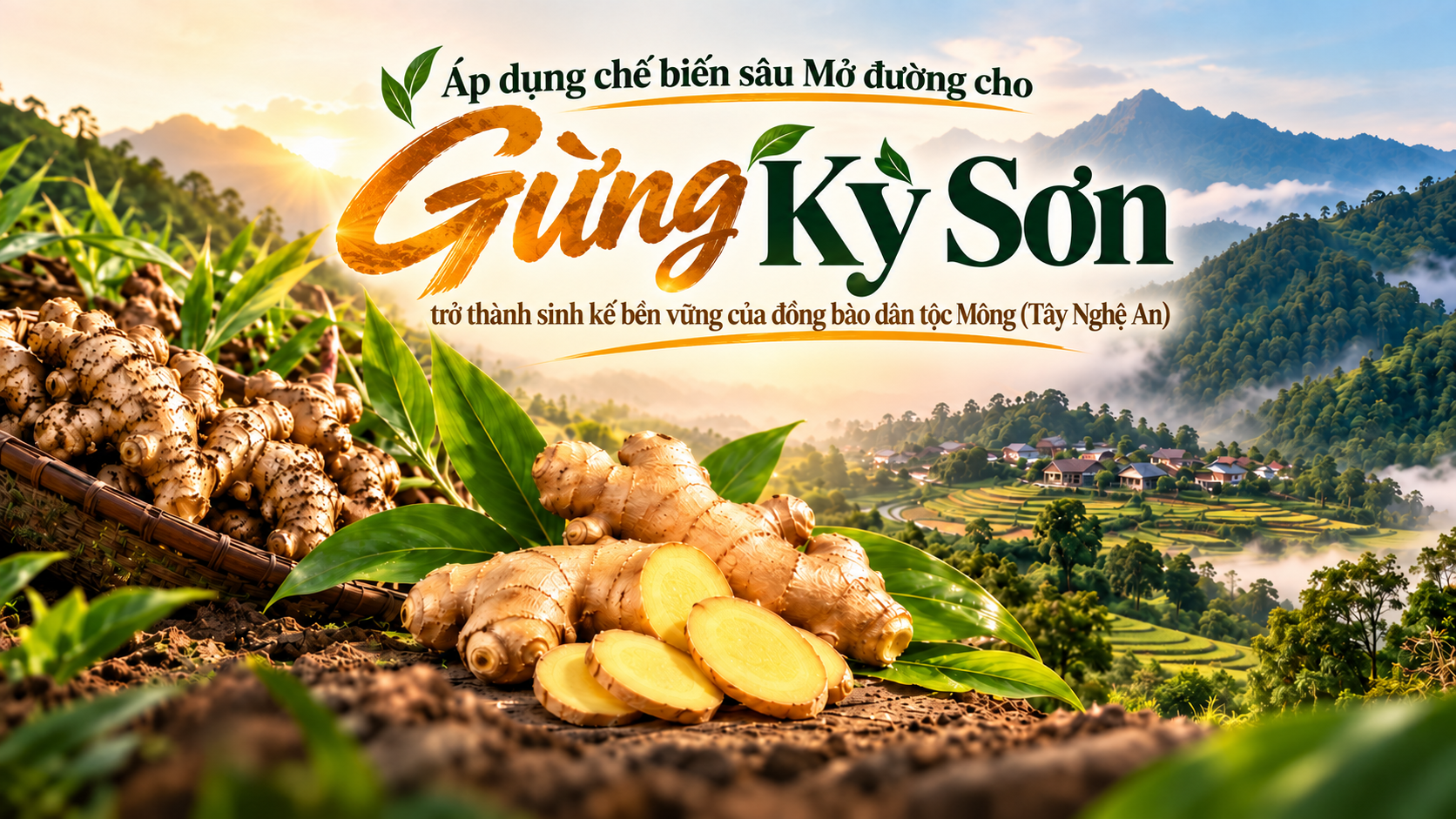 [Emagazine] Áp dụng chế biến sâu: Mở đường cho gừng Kỳ Sơn trở thành sinh kế bền vững của đồng bào dân tộc Mông (Tây Nghệ An)