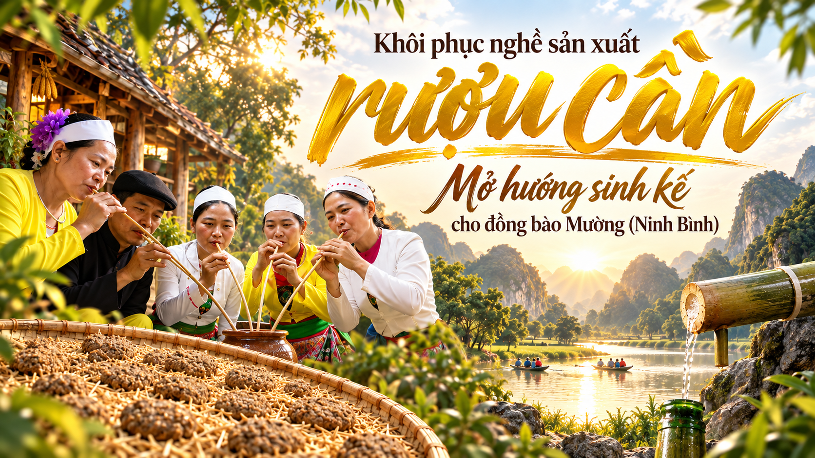 {Emagazine} Khôi phục nghề sản xuất rượu cần: Mở hướng sinh kế cho đồng bào Mường (Ninh Bình)