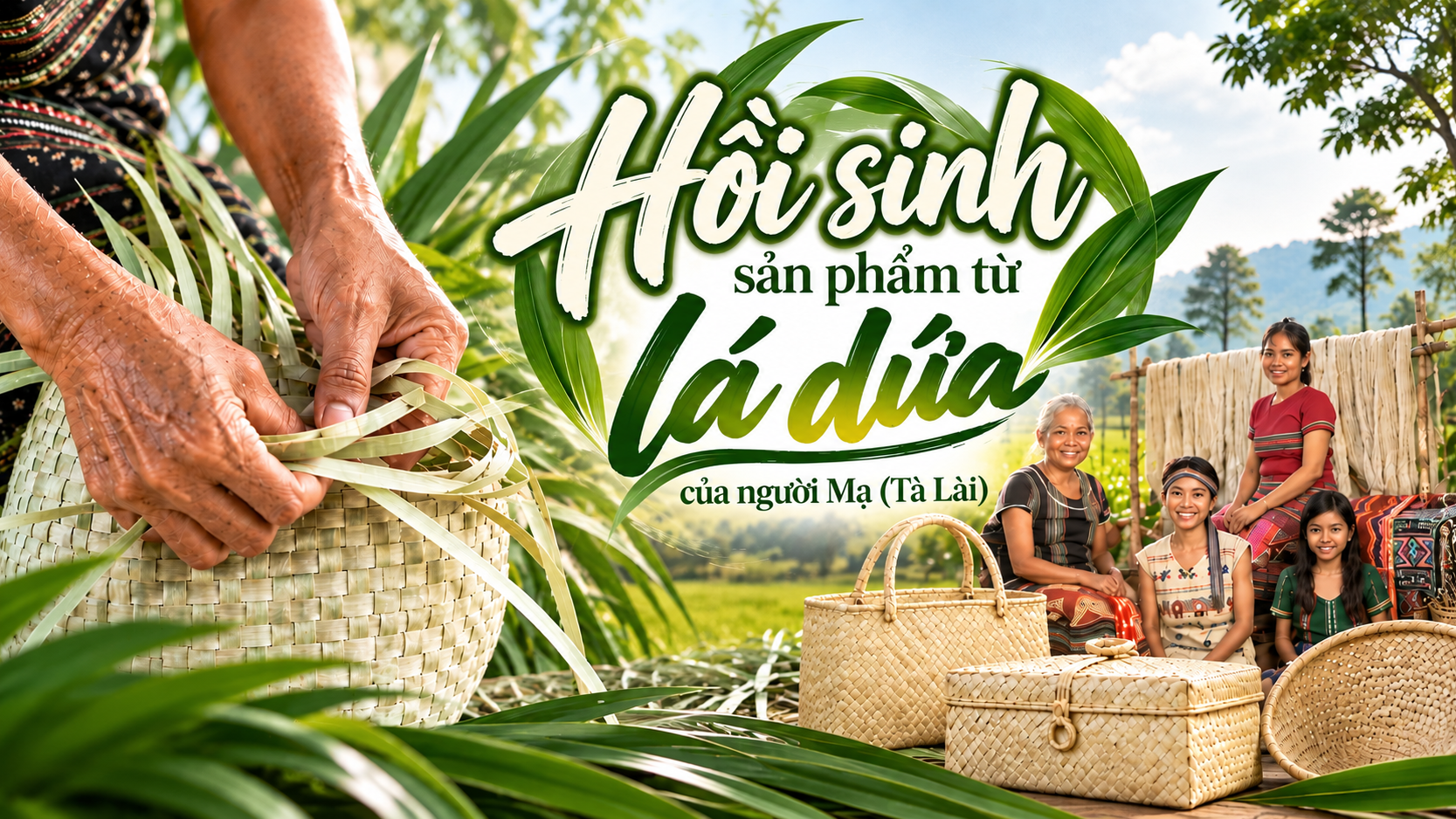 {Emagazine} Hồi sinh sản phẩm từ lá dứa của người Mạ (Tà Lài)