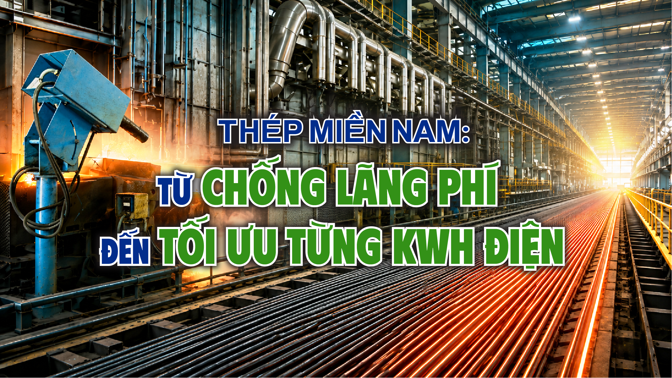 Thép Miền Nam: Từ chống lãng phí đến tối ưu từng kWh điện