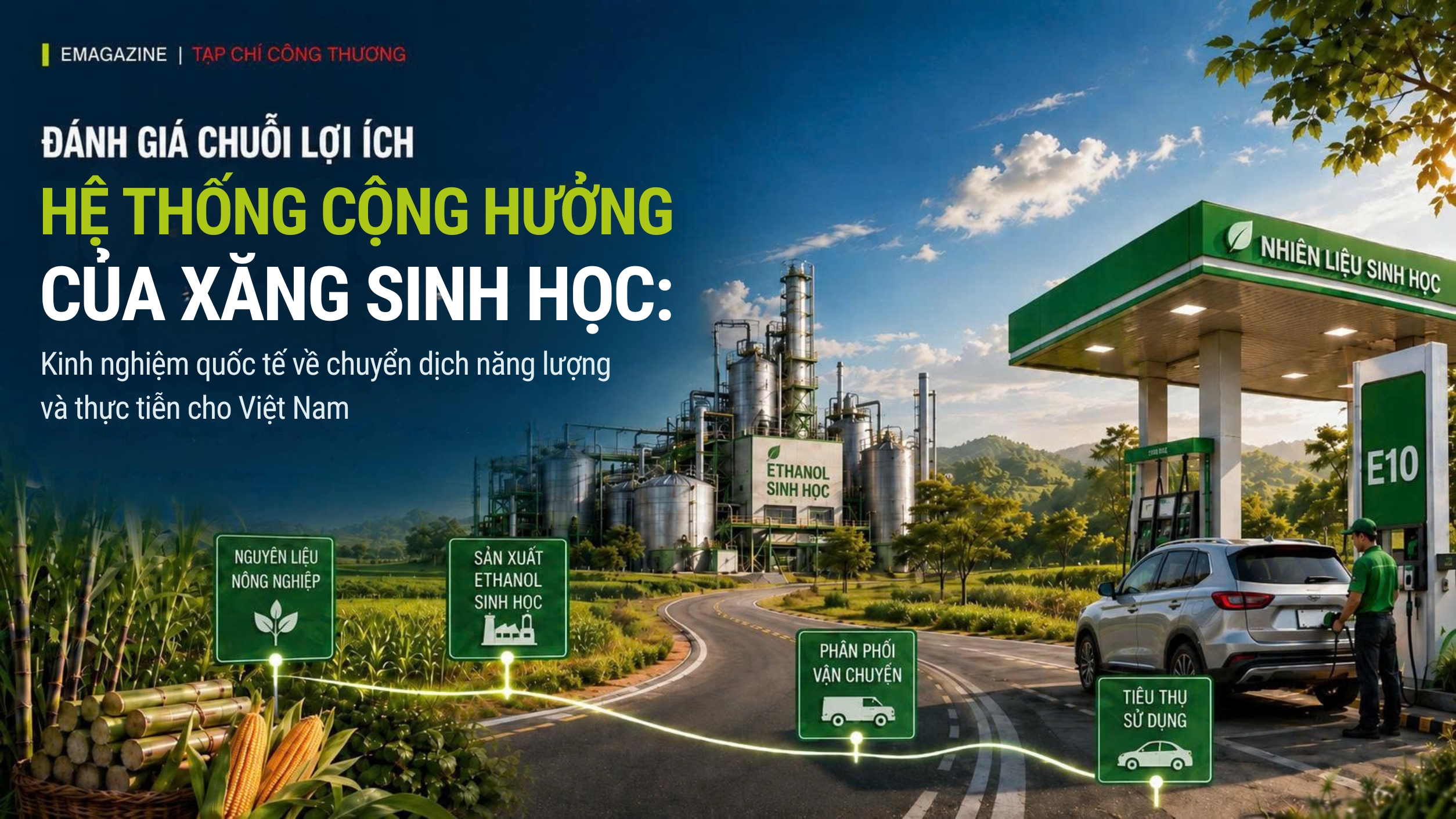 [Emagazine] Đánh giá chuỗi lợi ích hệ thống cộng hưởng của xăng sinh học: Kinh nghiệm quốc tế về chuyển dịch năng lượng và thực tiễn cho Việt Nam