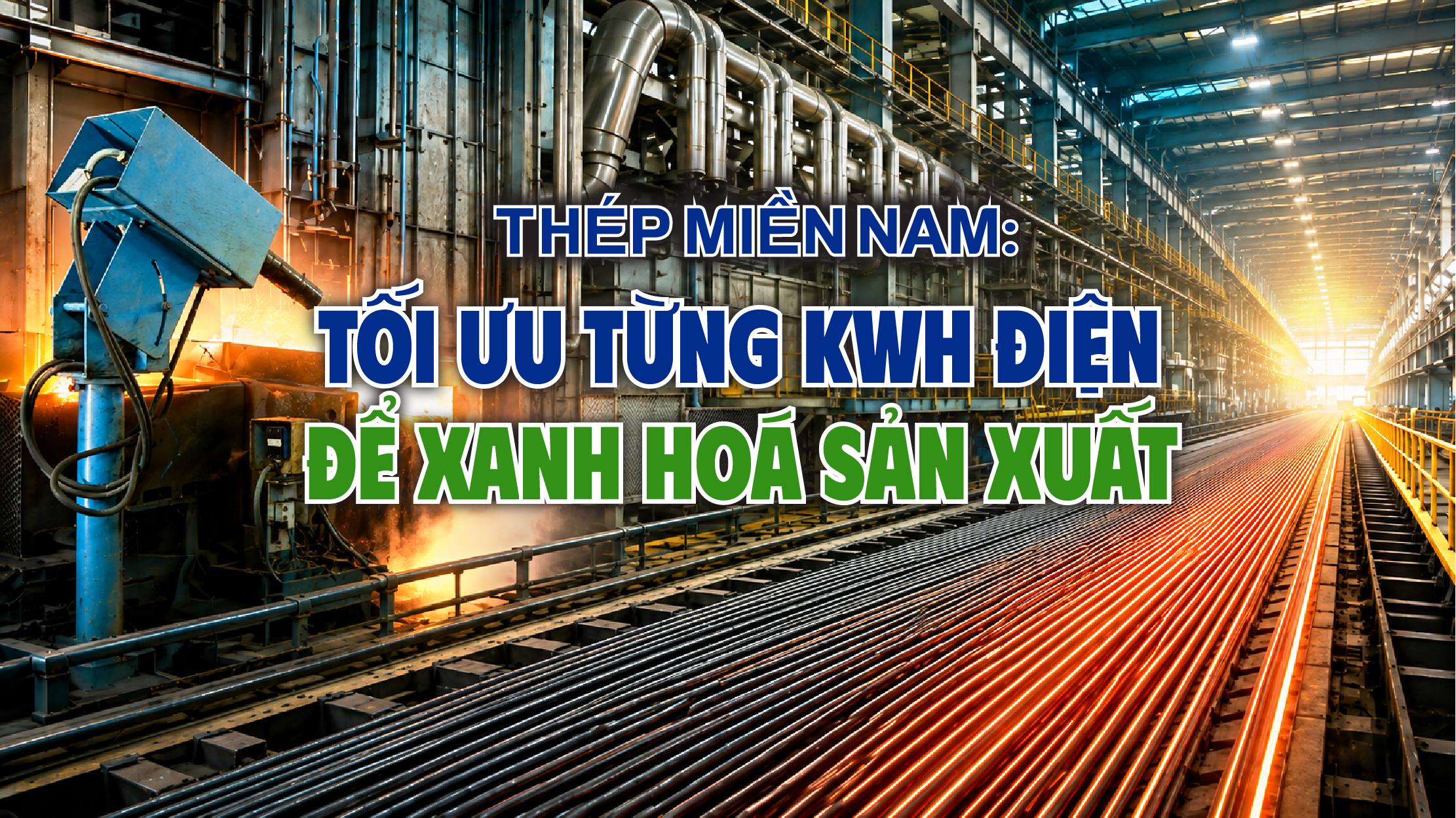 Thép Miền Nam: Từ chống lãng phí đến tối ưu từng kWh điện