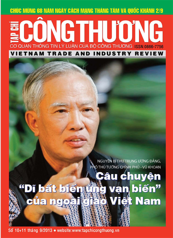 Tạp chí Công Thương số 10 + 11. Xuất bản tháng 9/2013