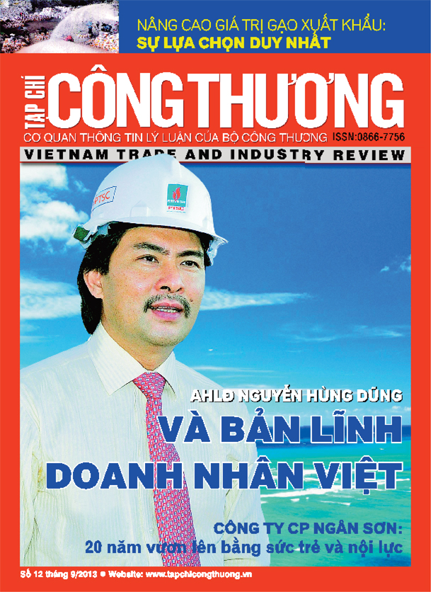 Tạp chí Công Thương số 12. Xuất bản tháng 9/2013