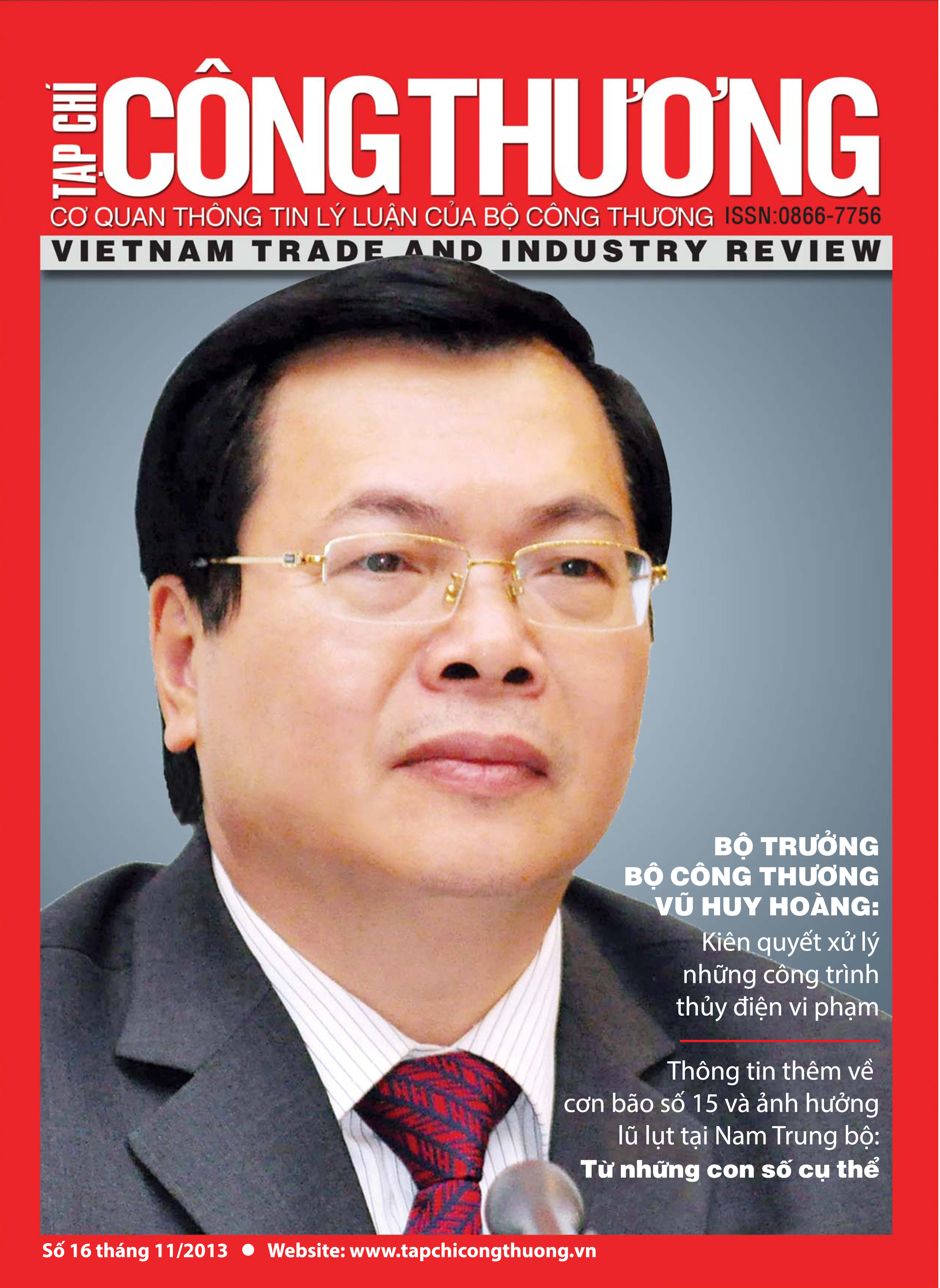 Tạp chí Công Thương số 16. Xuất bản tháng 11/2013