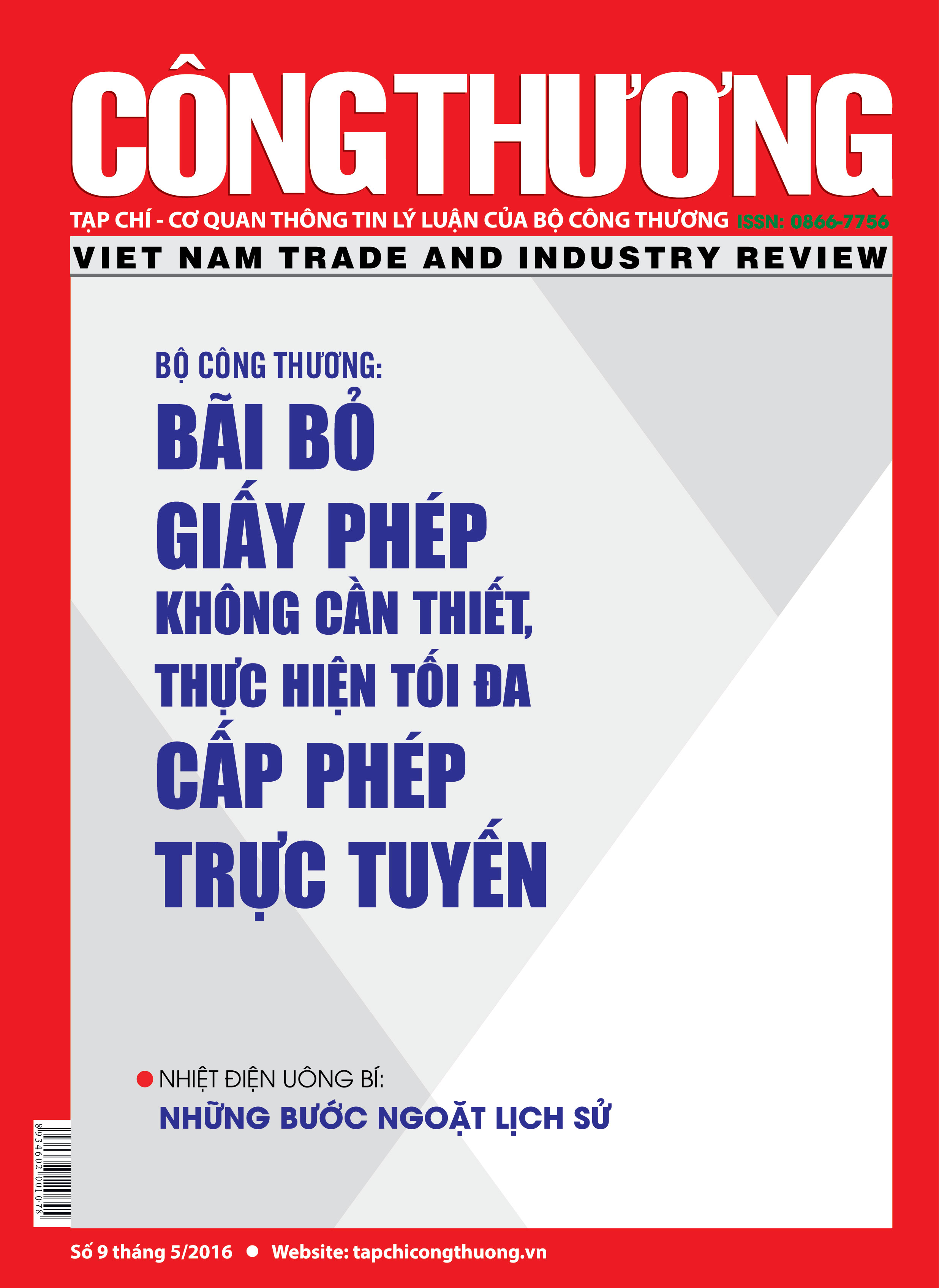 Tạp chí Công Thương số 9 năm 2016