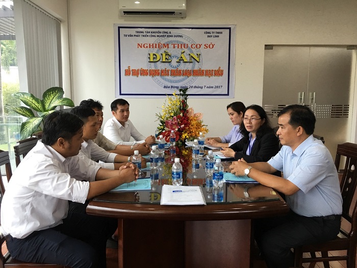 Bình Dương: Nghiệm thu đề án Hỗ trợ máy phân loại nhân hạt điều 