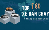 Top 10 xe bán chạy nhất 6 tháng đầu năm 2025