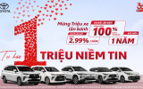 Toyota Việt Nam công bố doanh số tháng 7/2025 và tung loạt ưu đãi hấp dẫn kỷ niệm cột mốc 1 triệu xe