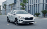 Ảnh cận cảnh mẫu Skoda Slavia 2025 vừa ra mắt