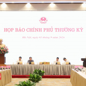 [CHÙM ẢNH] Họp báo Chính phủ thường kỳ tháng 8/2026