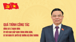 Quá trình công tác của đồng chí Lê Mạnh Hùng - Ủy viên Ban Chấp hành Trung ương Đảng, Bí thư Đảng ủy, Quyền Bộ trưởng Bộ Công Thương