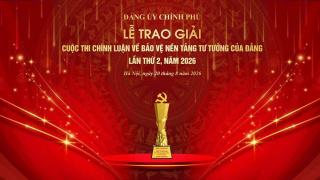 75 tác phẩm của các tác giả/nhóm tác giả đoạt giải Cuộc thi  chính luận về bảo vệ nền tảng tư tưởng của Đảng trong Đảng bộ Chính phủ lần thứ 2, năm 2026