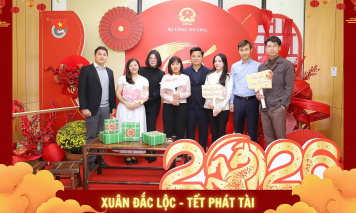 Rộn ràng không khí check-in đón Tết tại Bộ Công Thương