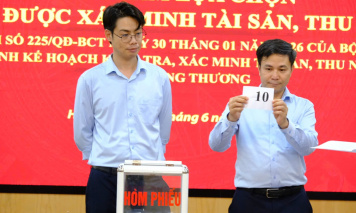 Bộ Công Thương tổ chức Hội nghị bốc thăm lựa chọn người được xác minh tài sản, thu nhập năm 2026