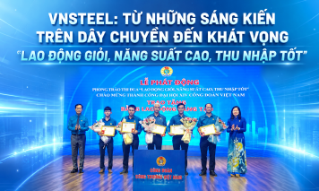 Tổng công ty Thép Việt Nam: Từ những sáng kiến trên dây chuyền đến khát vọng “lao động giỏi, năng suất cao, thu nhập tốt”