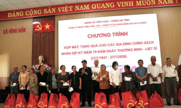 Công ty Nhiệt điện Vĩnh Tân đồng hành cùng địa phương tri ân gia đình chính sách