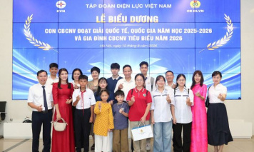EVNGENCO1: 2 gia đình tiêu biểu và 5 học sinh đạt giải Quốc gia được vinh danh cấp Tập đoàn năm 2026
