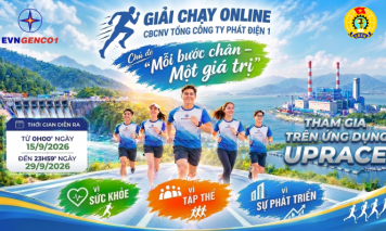 EVNGENCO1 phát động Giải chạy online CBCNVLĐ năm 2026