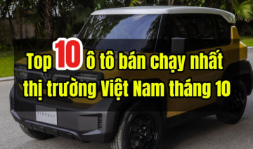 Top 10 ô tô bán chạy nhất thị trường Việt Nam tháng 10/2025