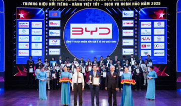 BYD nhận 2 giải thưởng danh giá tại Việt Nam