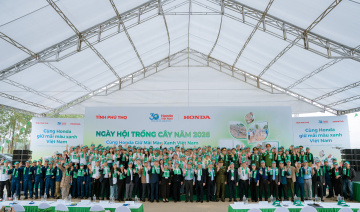 Honda Việt Nam tổ chức Ngày hội trồng cây tại Phú Thọ, trồng gần 2.000 cây xanh