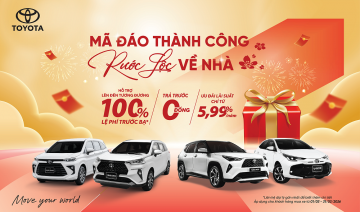 Toyota Việt Nam bán gần 4.000 xe trong tháng 2/2026, doanh số hybrid tăng mạnh