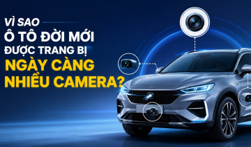 Vì sao ô tô đời mới được trang bị ngày càng nhiều camera?