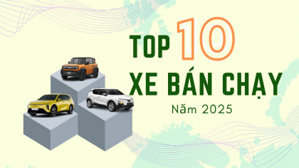 Top 10 ô tô bán chạy nhất Việt Nam năm 2025: VinFast áp đảo, xe điện lần đầu chiếm vị trí dẫn đầu