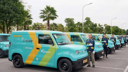 Dịch vụ vận chuyển hàng nội đô bằng xe tải điện của Xanh SM chính thức hoạt động